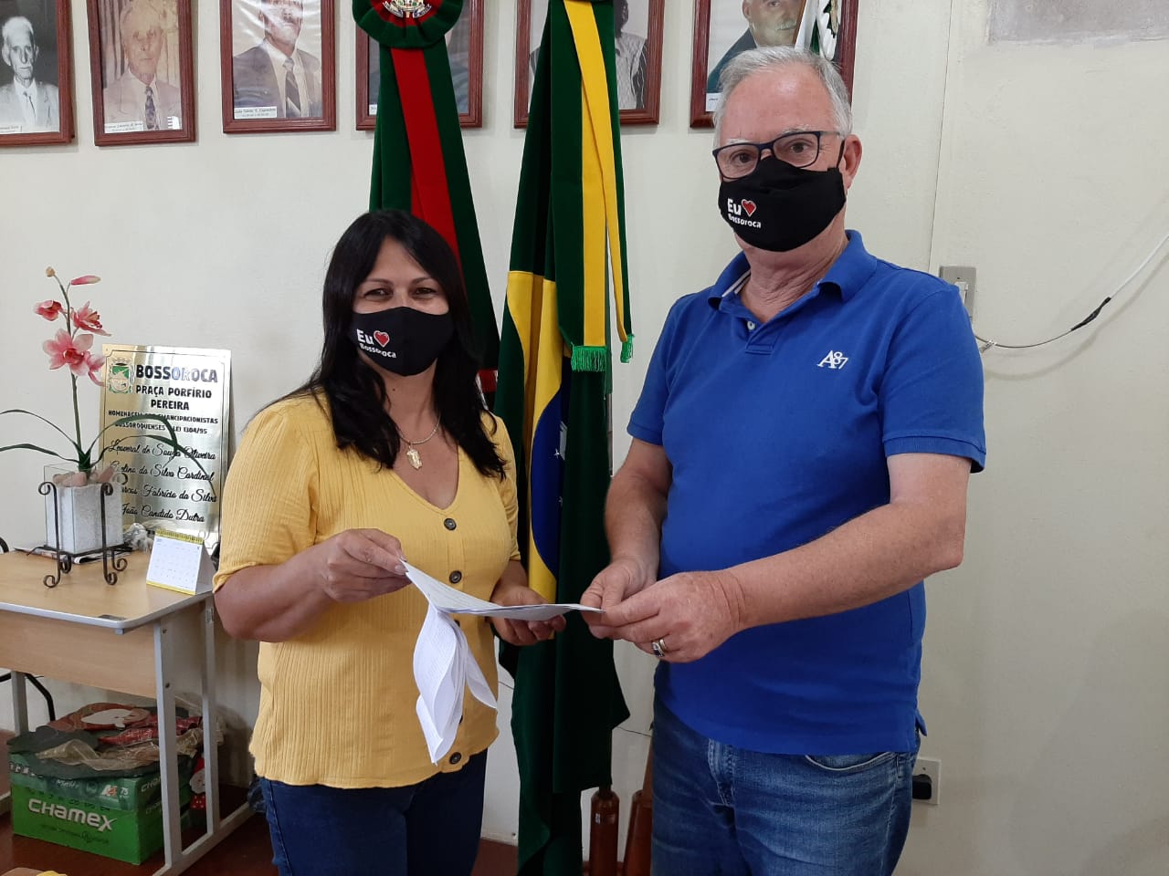 PRESIDENTE DA CÂMARA EM VISITA AO GABINETE DO PREFEITO